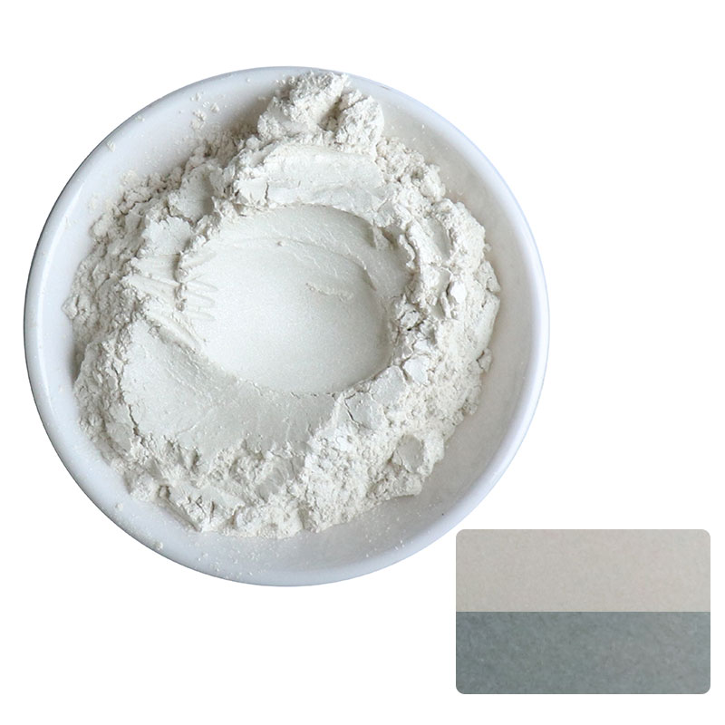 Pigmento de mica non tóxico de alta calidade, pigmento de perla de cor branca prata