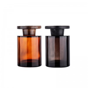 Vadošais ražotājs Huajing Luxury Aroma smaržām Rattan Stick biezuma dibena stikla niedru difuzora pudele ar dāvanu kastīti