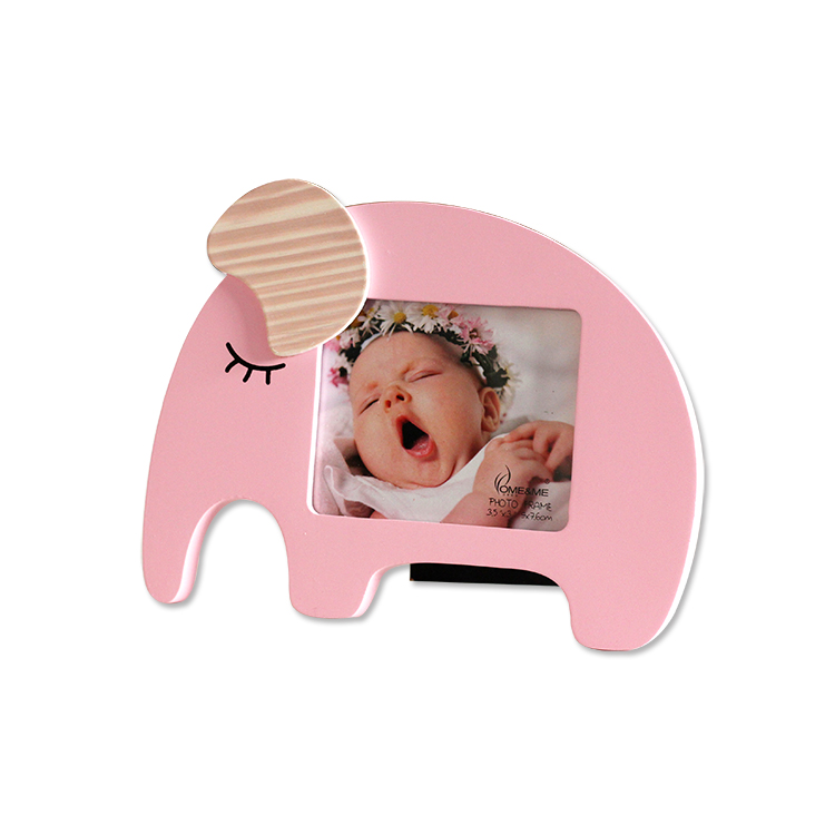 3×3.5inch Pink Wooden Sentiments Baby Picture Frame, Display on Tabletop, Desk Featured Image