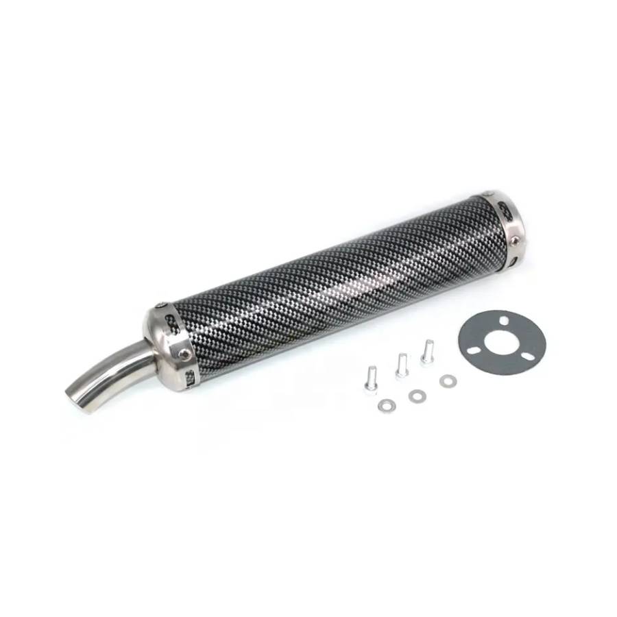 Hot Sale 304 මල නොබැඳෙන වානේ Titanium Exhaust Muffler Automobile Parts Exhaust Muffler System
