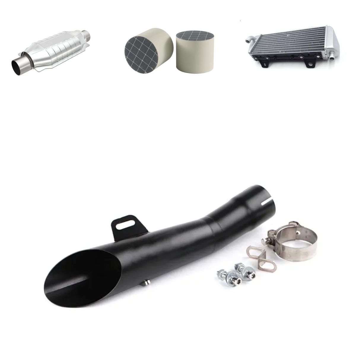 Factory Direct Sale Cheap Price 304 Steel Motorcycle Parts Exhaust Muffler System