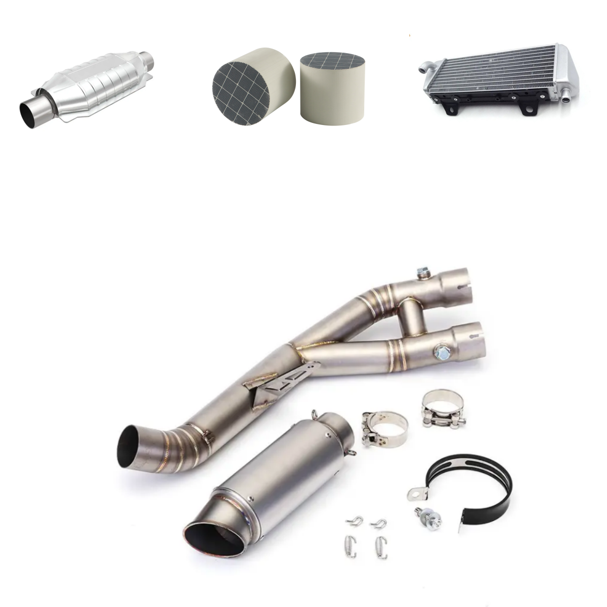 Factory Supply Manufacture 304 Stainless Steel Exhaust Pipe System Muffler Supplier