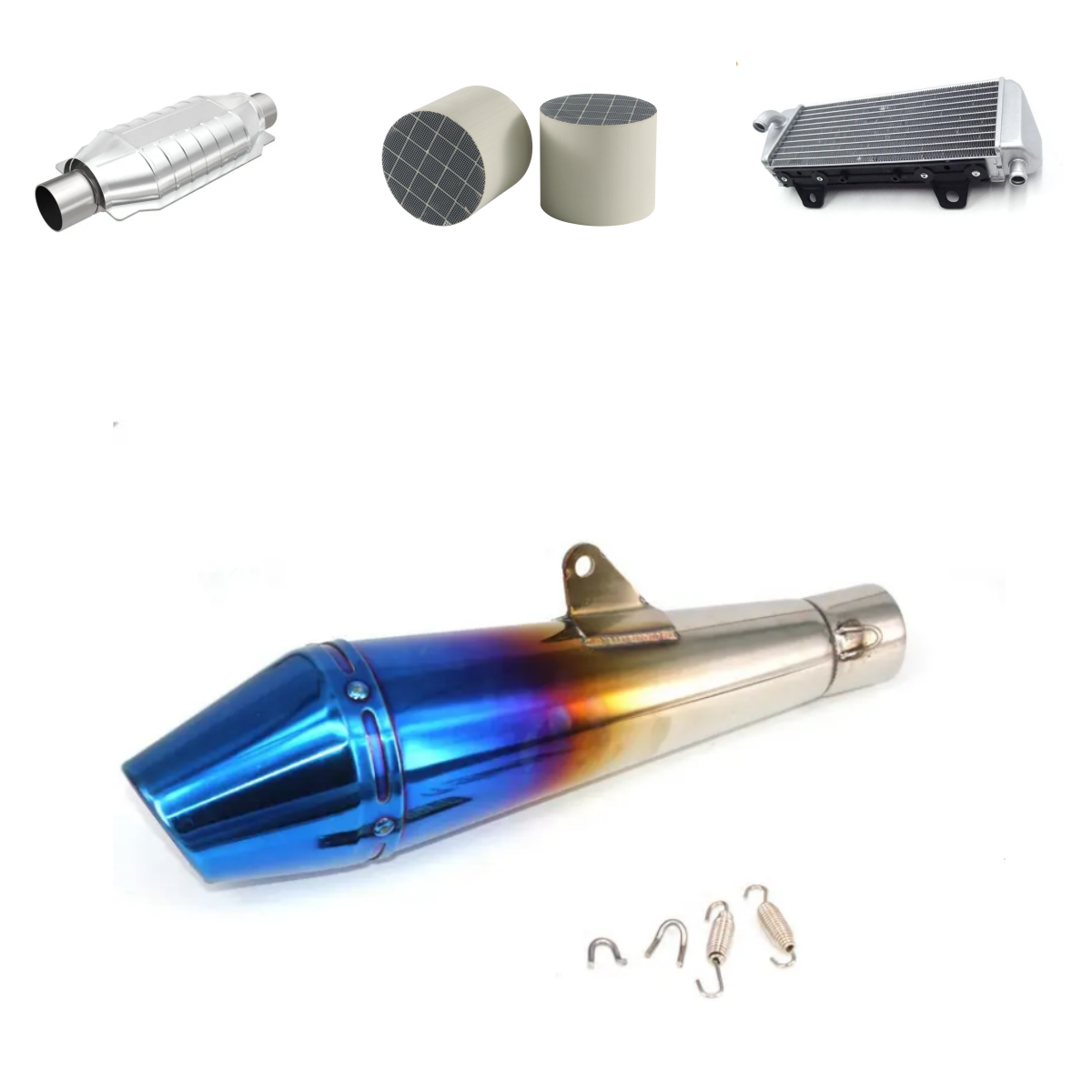 Hot Selling Performance Stainless Steel Motorcycle Spare Parts Exhaust Muffler