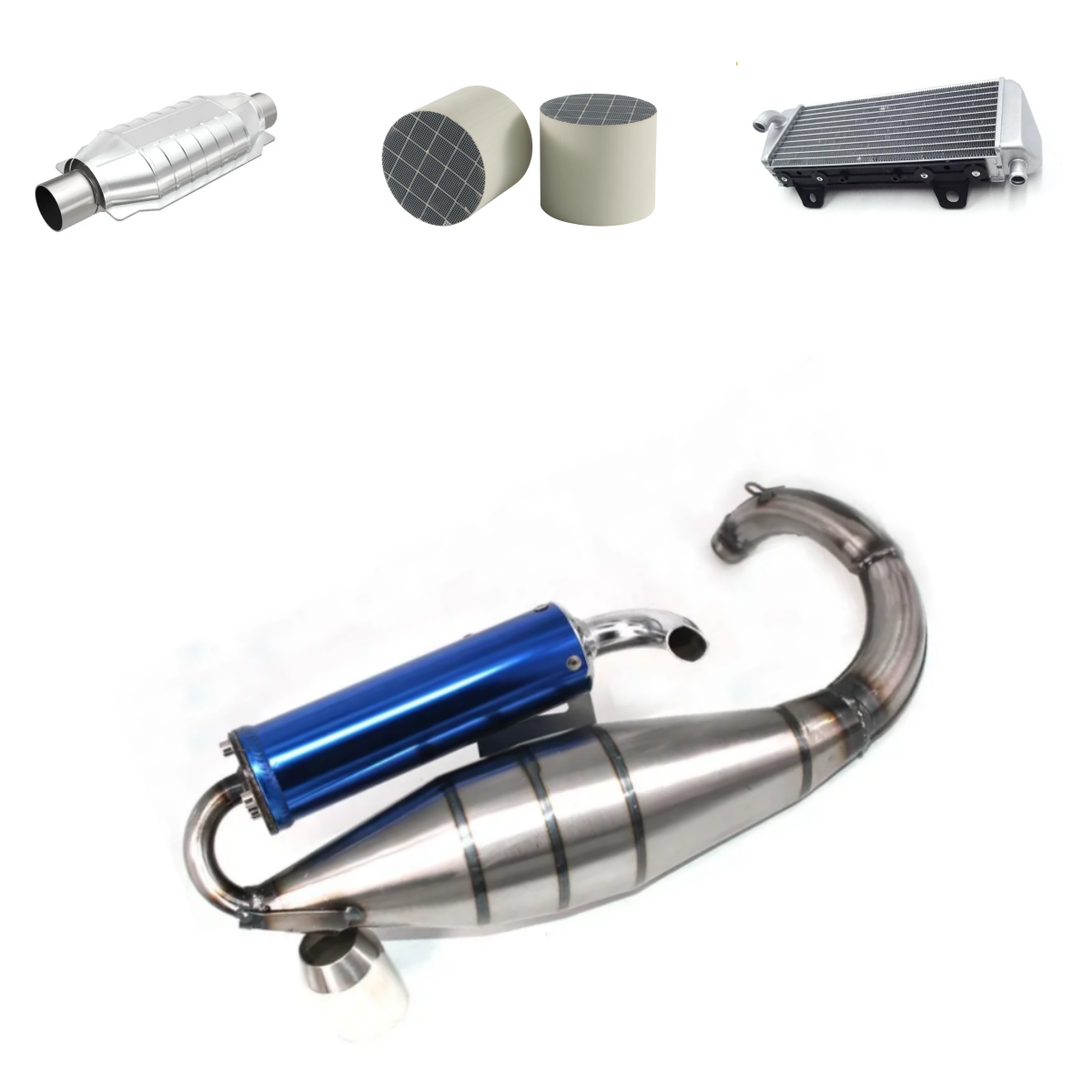 Tuam Tshoj Supply Exhaust Motorcycle Parts Stainless Exhaust Muffler System
