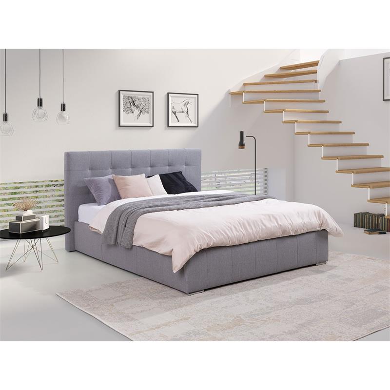 B150-L Hydraulic Bed Queen Size Gas Lift Upholstered Ottoman Storage Bed Frame