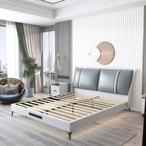 B172-L 2023 New Arrival Double Size Upholstered Smart Bed Frame
