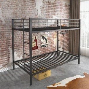B18-T Iron Bunk Bed Frame Metal School Beds For Student