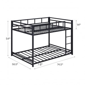 B29-T labākā divstāvu gulta ar rāmi, stabila konstrukcija dzelzs gulta kopmītņu tipa gulta