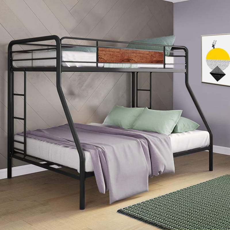 B30-T Twin-Dvojitá patrová postel 2 patrová železná postel pro dospělé a děti