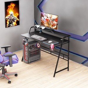 D10-T Wholesale Home Office Computer Gaming Desk Double Layer PC Stable with Cup Holder