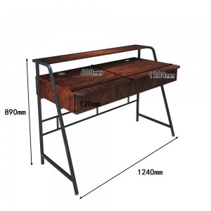 D10A-T Fabrycznie niestandardowe metalowe drewniane biurko komputerowe Biurko do gier z szufladami do przechowywania