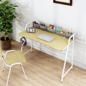 D11-T kiváló minőségű otthoni számítógépes íróasztal, otthoni irodai asztal 3 oldalsó polccal