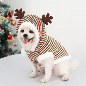 Դիզայներական ամանորյա ձմեռային ընտանի կենդանիների հագուստ Շան հագուստ Սուրբ Ծննդյան Ձմեռ պապի ընտանի կենդանու շան կատվի շան հագուստ