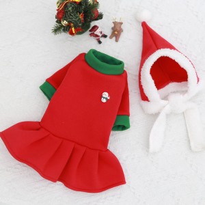Dizaineru Ziemassvētku ziemas mājdzīvnieku drēbes Suņu apģērbi Ziemassvētku Ziemassvētku vecīša mājdzīvnieku suņu kaķu suņu apģērbi