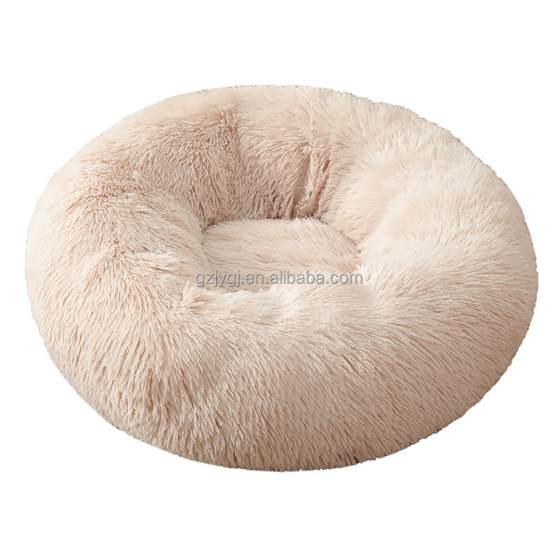 Amazon ລະເບີດໂຊຟາແມວຂົນສັດທຽມຮອບໃໝ່ ໂຊຟາແມວແບບພົກພາມີເສັ້ນໄຍທີ່ອ່ອນ ແລະ ສະດວກສະບາຍ plush cat bed sofa
