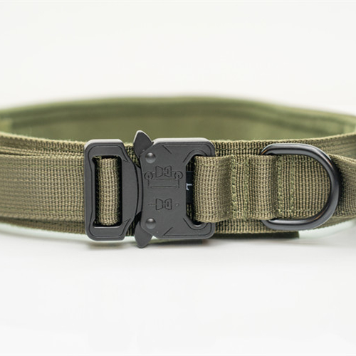 IAmazon ithengisa iNylon Zinc Alloy Tactical Tag Dog Chain Choker Dog collar Tactical