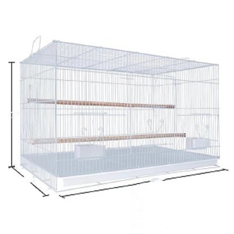 cage ນົກໂຮງງານສໍາລັບການຂາຍຂະຫນາດໃຫຍ່ສີຂາວ parrot ໂລຫະສາຍ cage cage ນົກກະຈອກ