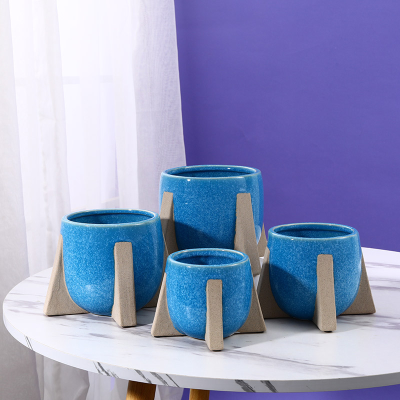 Fasahar Kirkirar Lambun Kayan Adon Gida na Ceramics Planter & Vase