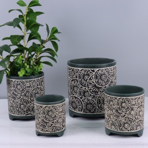 Ime ụlọ & N'èzí Ceramic Flowerpot dị mma