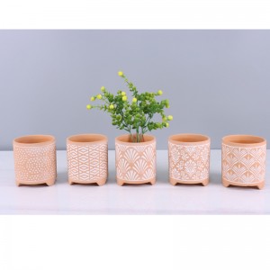 Pot de fleurs en céramique intérieure et extérieure de haute qualité