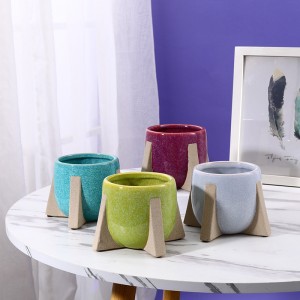 Ubuhanzi Guhanga Ubusitani Urugo Imitako Ceramics Planter & Vase