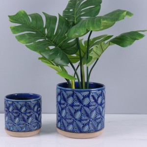 Hochwertiger Keramik-Blumentopf für den Innen- und Außenbereich
