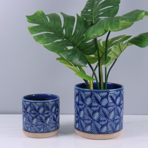Hochwertiger Keramik-Blumentopf für den Innen- und Außenbereich