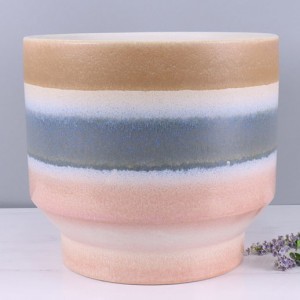 E entsoeng ka letsoho Matt Reactive Glaze Home Mokhabiso Ceramic Pot