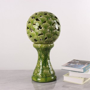Hollow Special Shape Ceramics Lamp, Home & Garden Decoration
