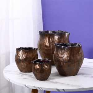 Unik Irregularity Surface Home Decor Keramisk Pot & Vase