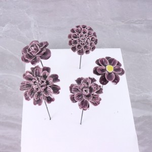 Unieke en elegante handgemaakte decoratie keramische bloemplantenpluk