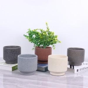 Ukuran pangbadagna 18 Inci Praktis Keramik Flowerpot Series