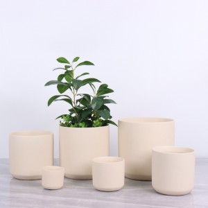 ចំណូលចិត្តក្នុងចំណោមពាណិជ្ជករ Macaron Color Ceramic Flowerpot Series