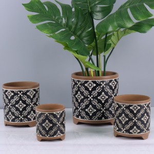 De-kalidad na Indoor at Outdoor Ceramic Flowerpot