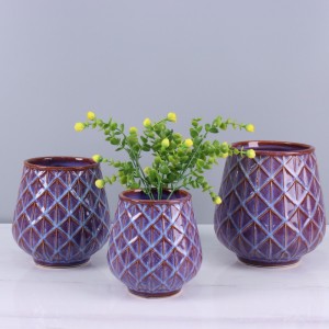 Reaktibo nga Serye nga Dekorasyon sa Balay nga mga Ceramic Planters & Vases
