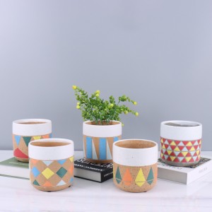 Ang Hot-Selling Regular nga Estilo nga Ceramic Flower Pot