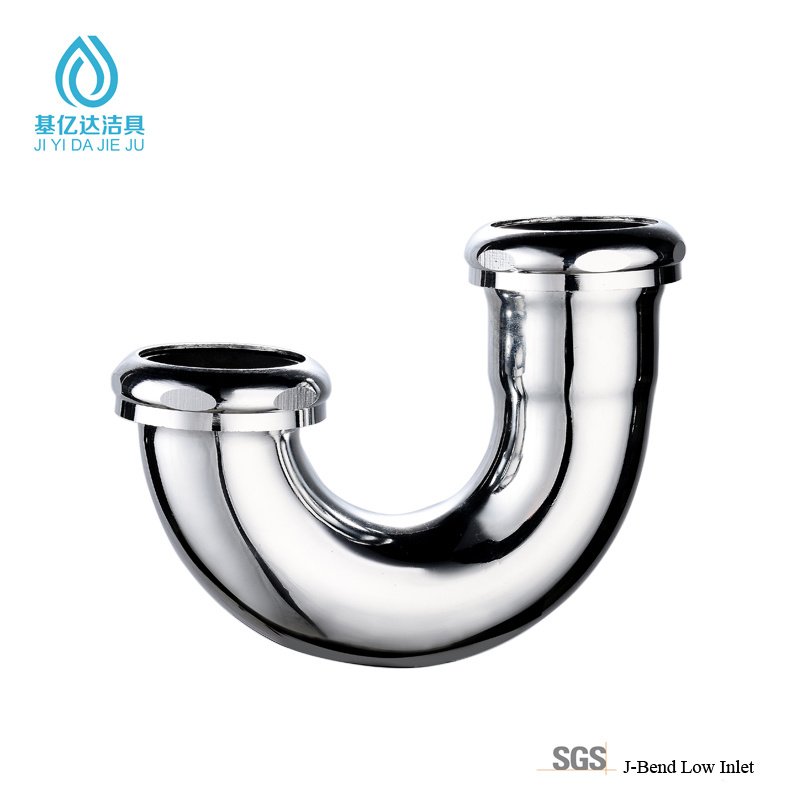 Factory Cheap Hot Round Shape Spout - Bathroom Accessories Brass J-Bend Low Inlet P Trap – Jiyida Sanitary