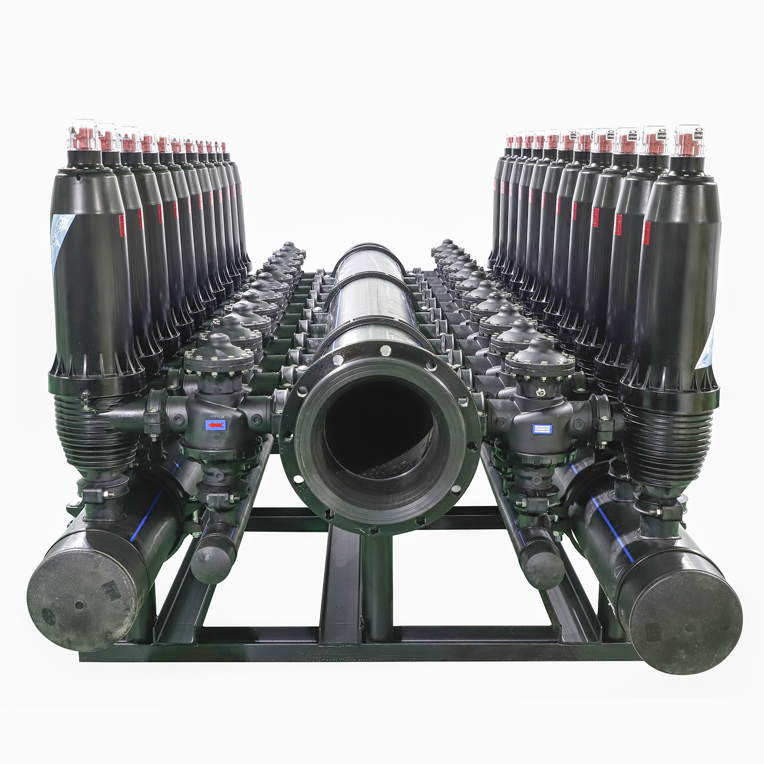 Filter Cakram Air Siram Kembali Otomatis untuk Pretreatment Menara Pendingin/Irigasi/Sistem Desalinasi Air Laut