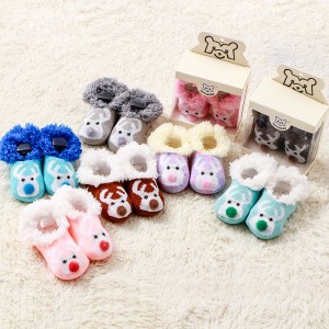 Source d'usine de la Chine Infant Baby Toddler Boys Chaussettes Chaussettes en coton antidérapant Chaussettes pour enfants