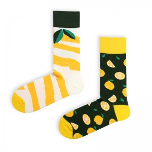 Sifot AB sokker kvinnelige asymmetriske mandarin and sokker i tube trend europeiske og amerikanske søte japanske strømper