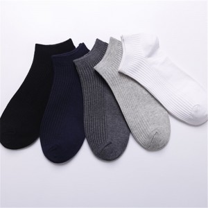 Çorape për kyçin e këmbës të biznesit për meshkuj klasike të thjeshta dhe të ngurta, me shumicë të personalizuara