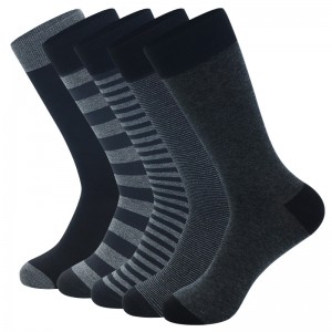 Miesten sukat Isoraidat yksiväriset Business Trend -puuvillaiset paksut sukat