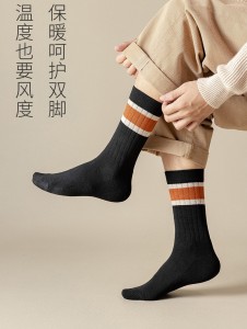 Sifot Çorape thurjeje me shumicë për meshkuj me gëzof me fund të ngrohtë me pambuk të trashë