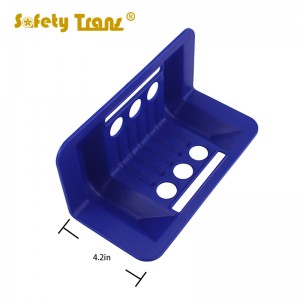 24cm L-tipe dasi handap Palindung Sudut Plastik pikeun Kargo Beban Genep Liang Blue Mold Edge Protecto