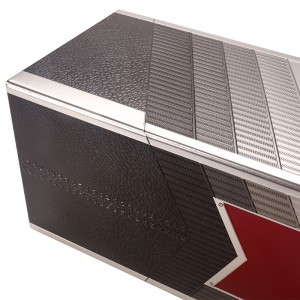 جعبه حلبی مکعبی ER2032A-01 با نقش برجسته برای ویسکی