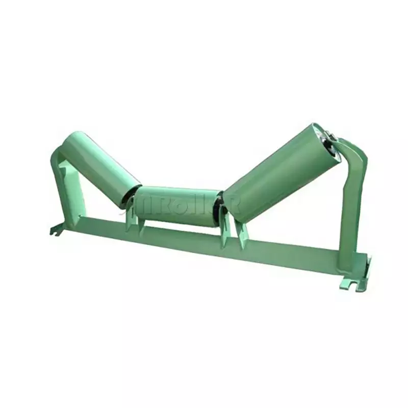 Large conveying capacity steel pipe belt conveyor self aligning roller