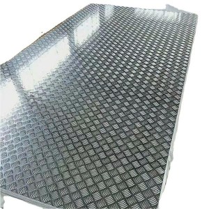 Embossed aluminum sheet in coil roll 1050 1200 5083 5 bars/diamond aluminum tread plate