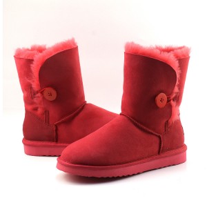 定制冬季保暖女童羊皮靴