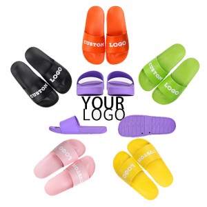 Vară Familie Baie cu o curea Cuplu papuci colorați personalizați Diapozitive cu logo
