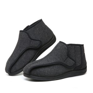 Fanomezan'ny Ray aman-dreny Unisex Custom Shoes Diabetika Adjustable Orthopedic Ankle Safety Medical Slippers